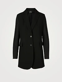 Wool And Silk Seersucker Blazer