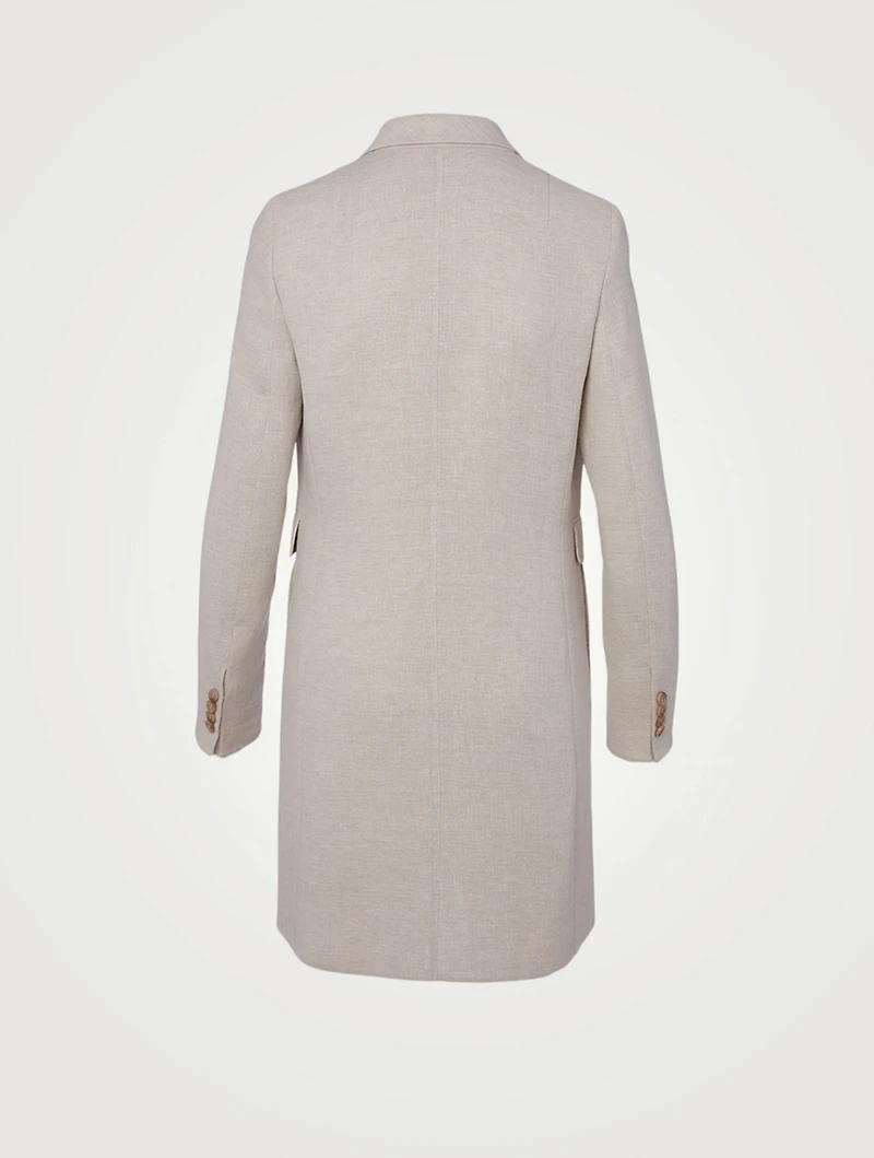 Linen Crepe Coat