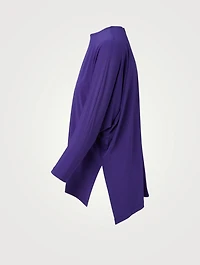 Drape Jersey Roundneck Top