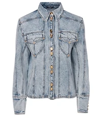 Acid Wash Denim Shirt