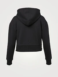 Cropped Strass Logo Hoodie