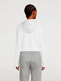 Cropped Zip Hoodie With Logo