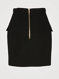 Cotton High-Waisted Mini Skirt