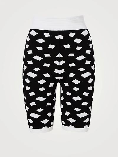 80s Jacquard Cycling Shorts