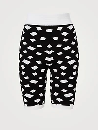 80s Jacquard Cycling Shorts
