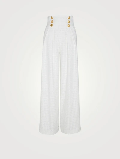 Tweed Wide-Leg Pants
