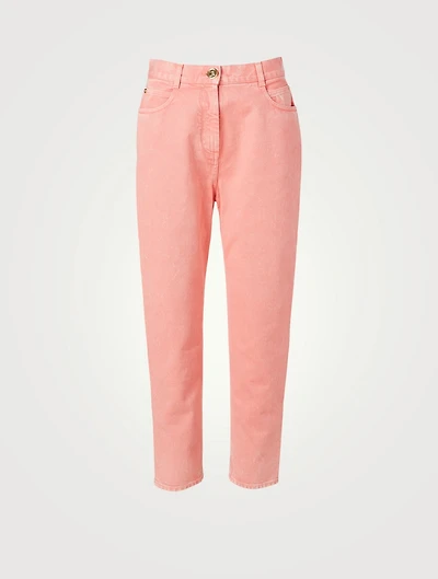 Boyfriend Jeans With 'B' Rivet