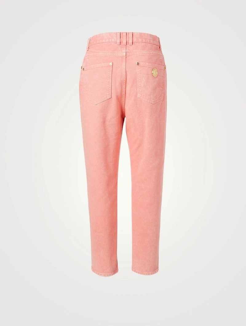 Boyfriend Jeans With 'B' Rivet