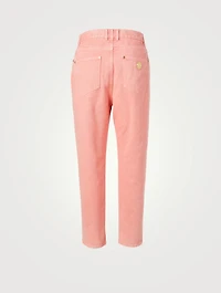 Boyfriend Jeans With 'B' Rivet