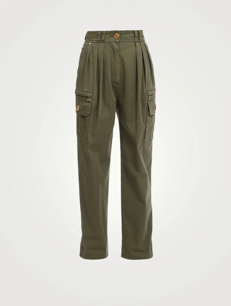 High-Waisted Cargo Pants
