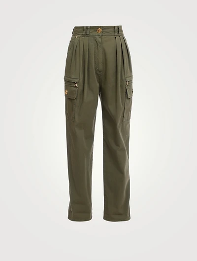 High-Waisted Cargo Pants