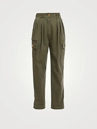 High-Waisted Cargo Pants