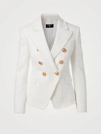 Tweed Bouclé Double-Breasted Blazer