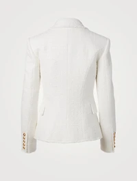 Tweed Bouclé Double-Breasted Blazer