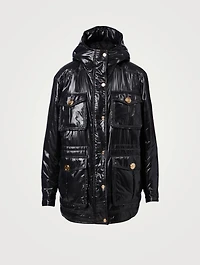 Buttoned Parka With Hood