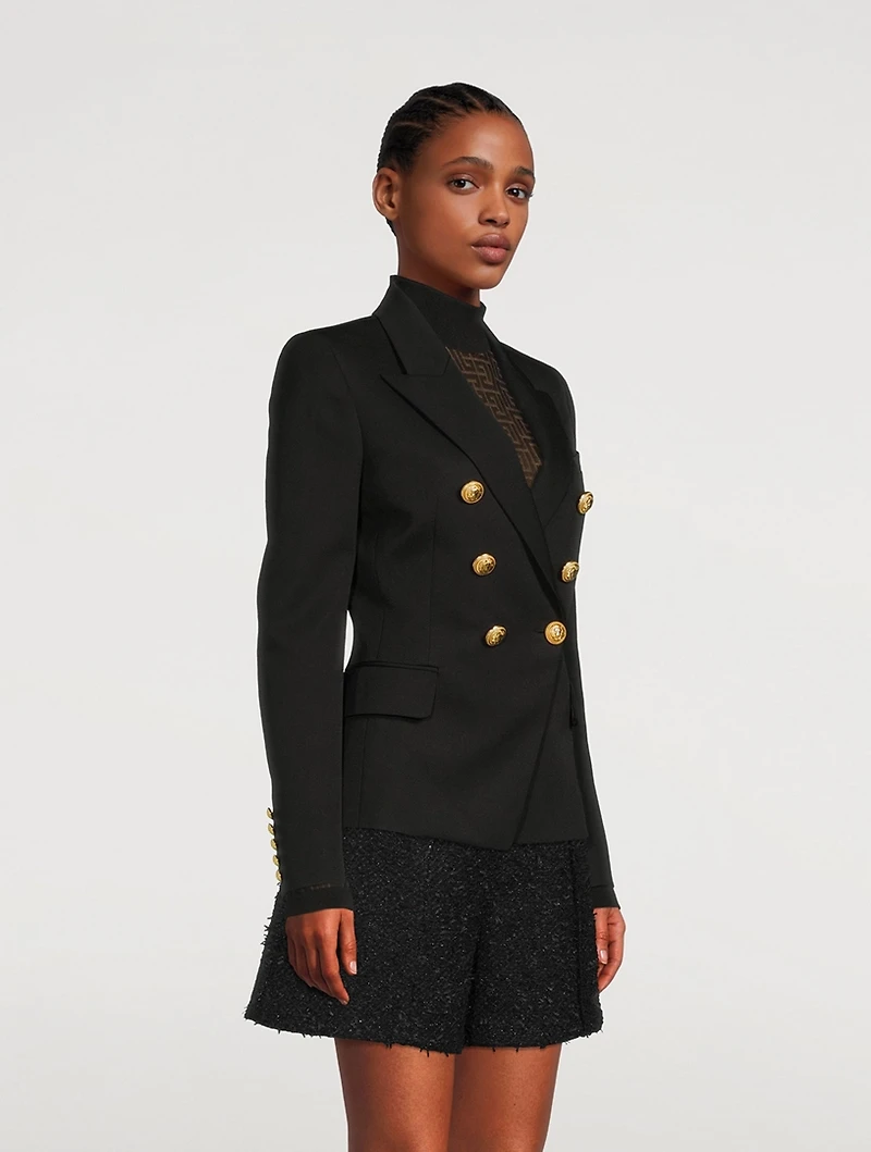 Wool Double-Breasted Blazer