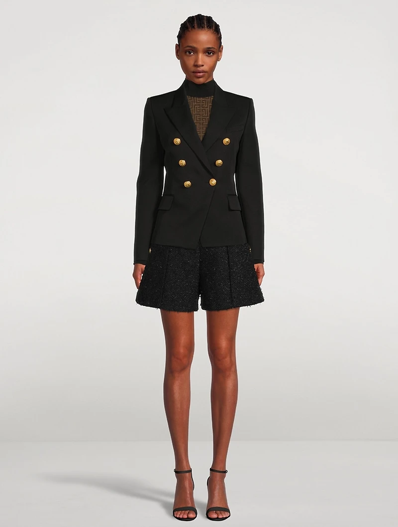 Wool Double-Breasted Blazer
