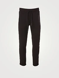 Cotton Pants With Logo Ribbon