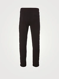 Cotton Pants With Logo Ribbon