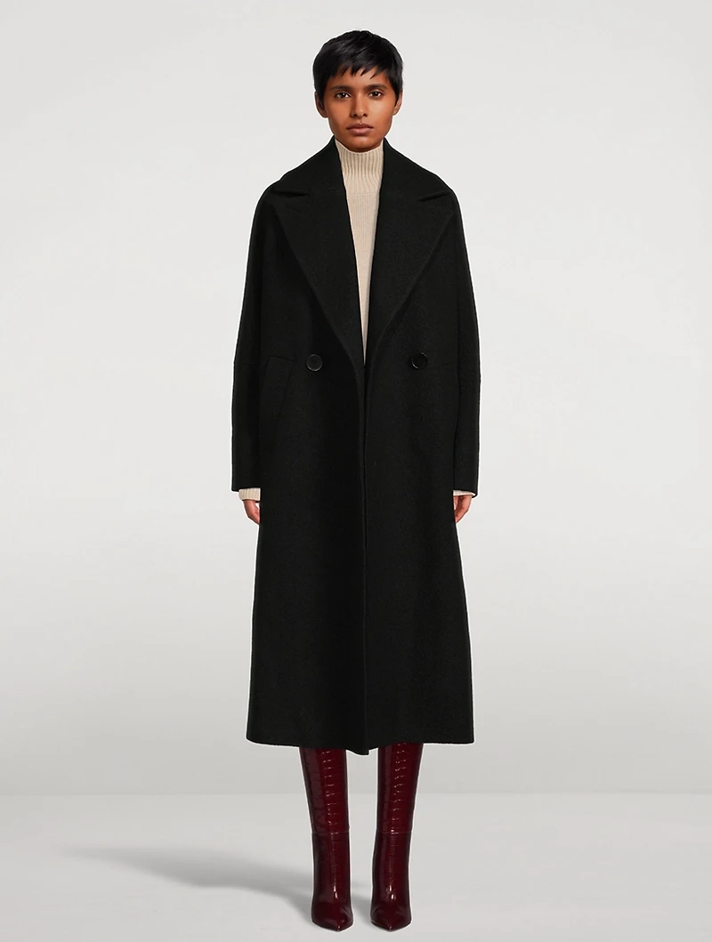 Wool Oversized Midi Coat