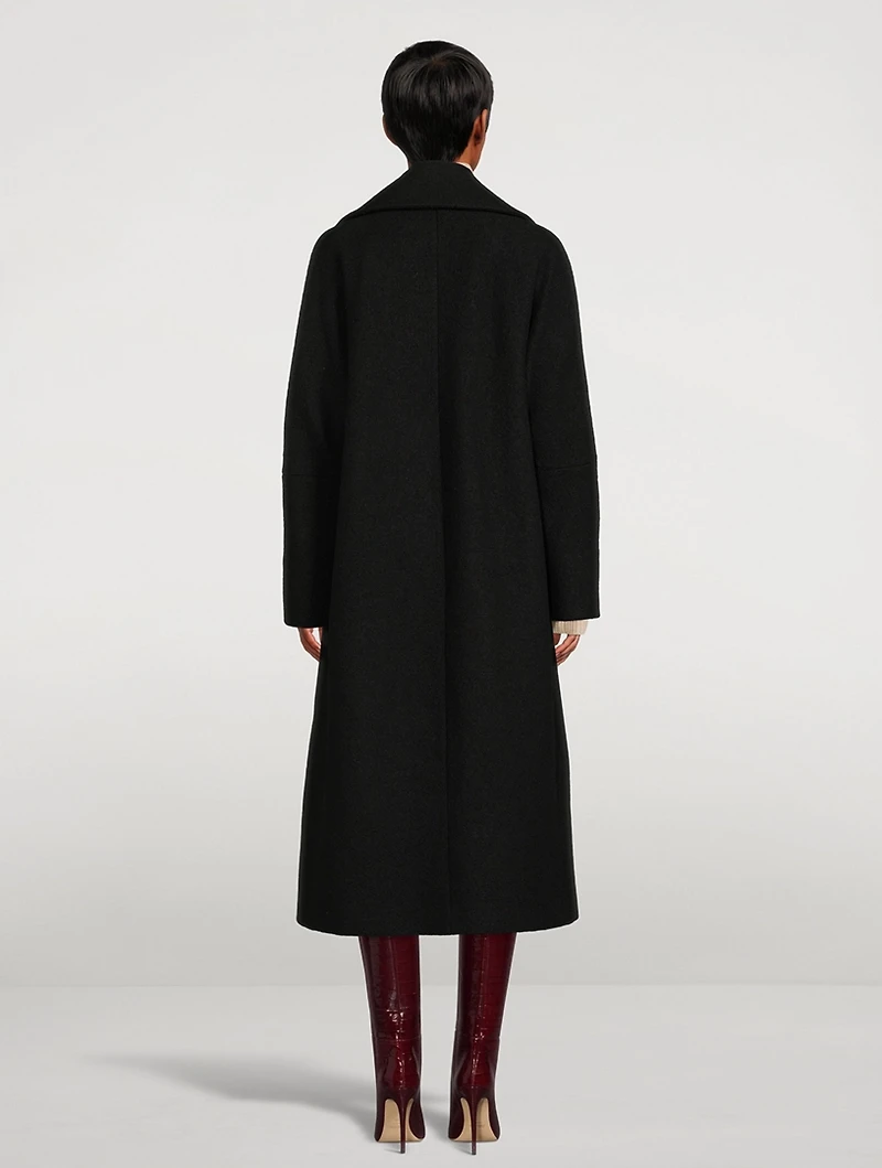 Wool Oversized Midi Coat