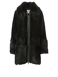 Rupple Shearling Midi Coat