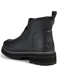 Refined Stitch Detail Rubber Loafer Ankle Boots