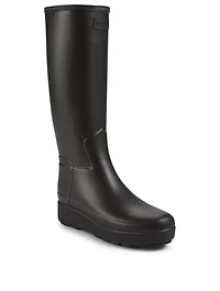 Rubber Creeper Knee-High Boots