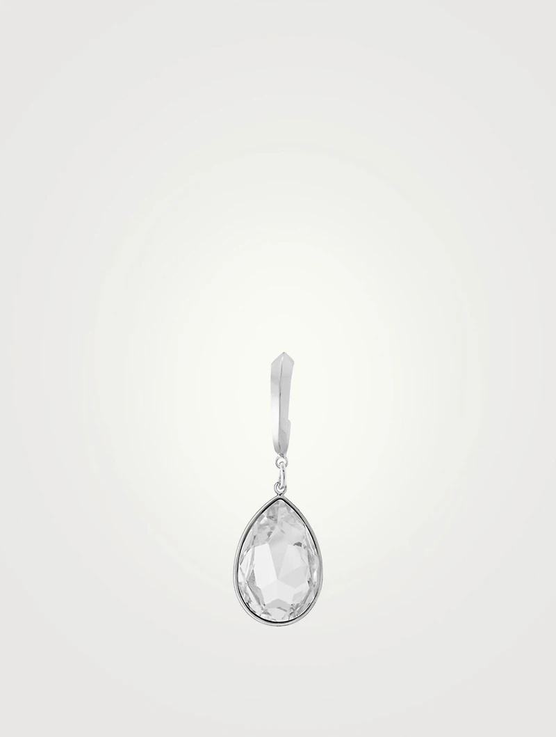 Clarity Hoop Earring With Crystal
