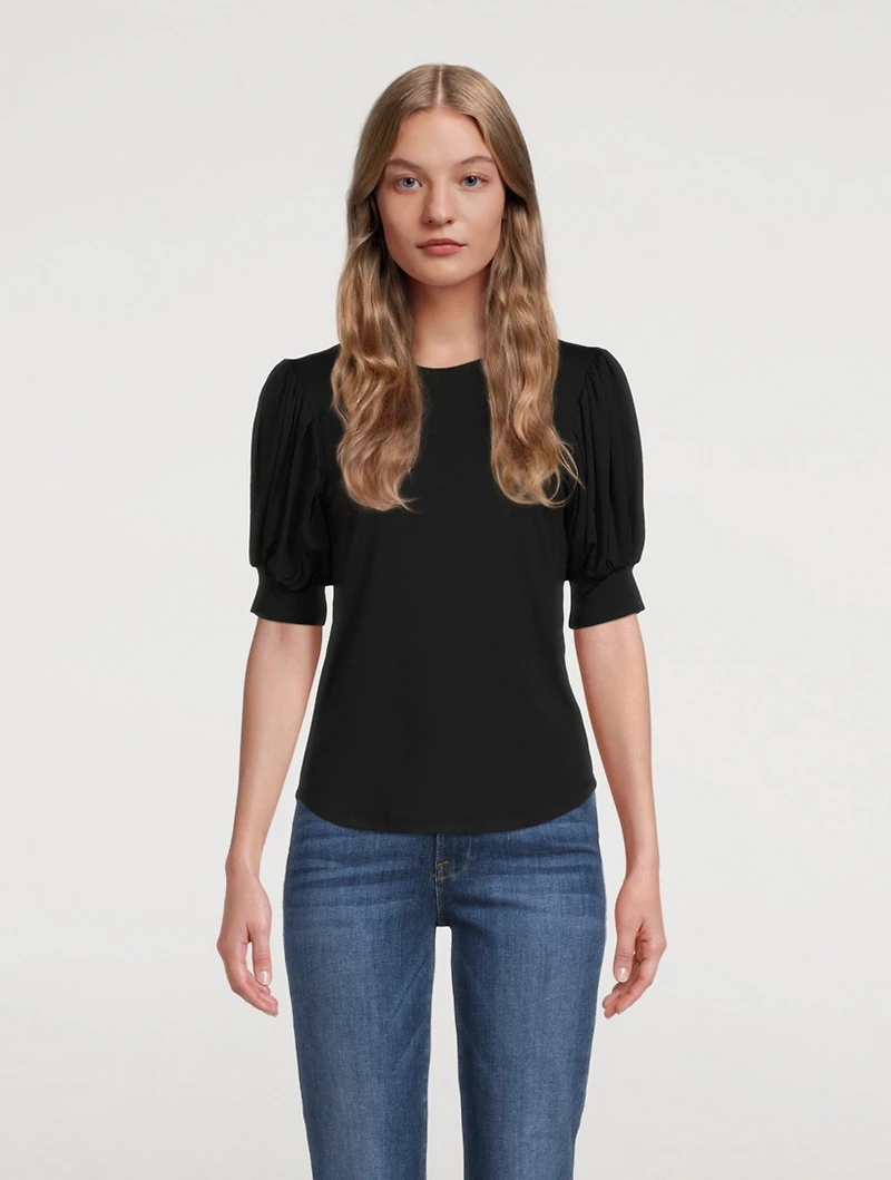 Balloon-Sleeve T-Shirt