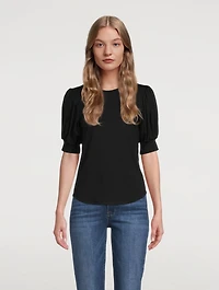 Balloon-Sleeve T-Shirt
