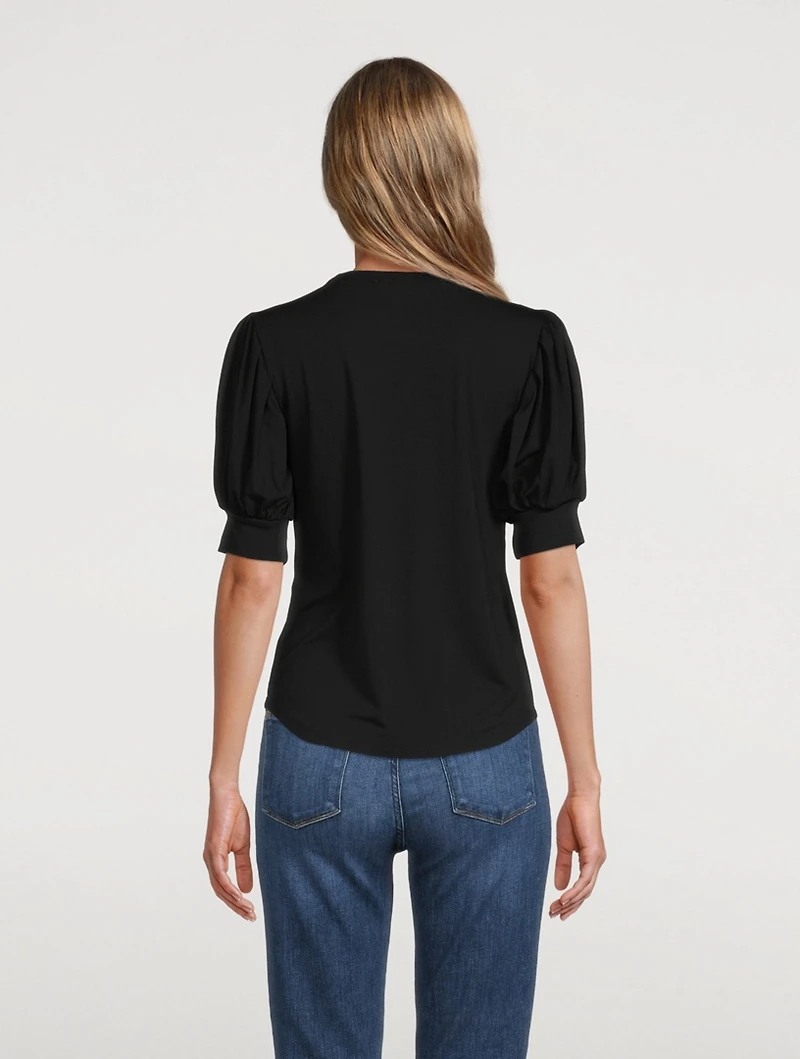 Balloon-Sleeve T-Shirt