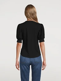 Balloon-Sleeve T-Shirt