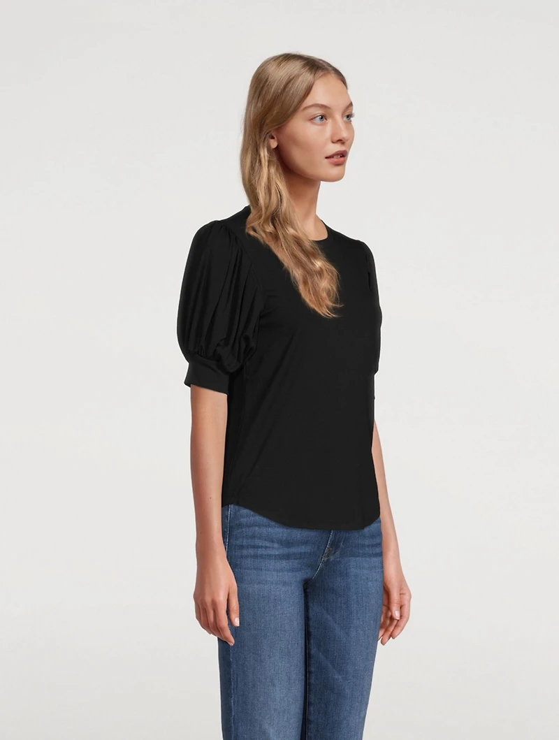 Balloon-Sleeve T-Shirt