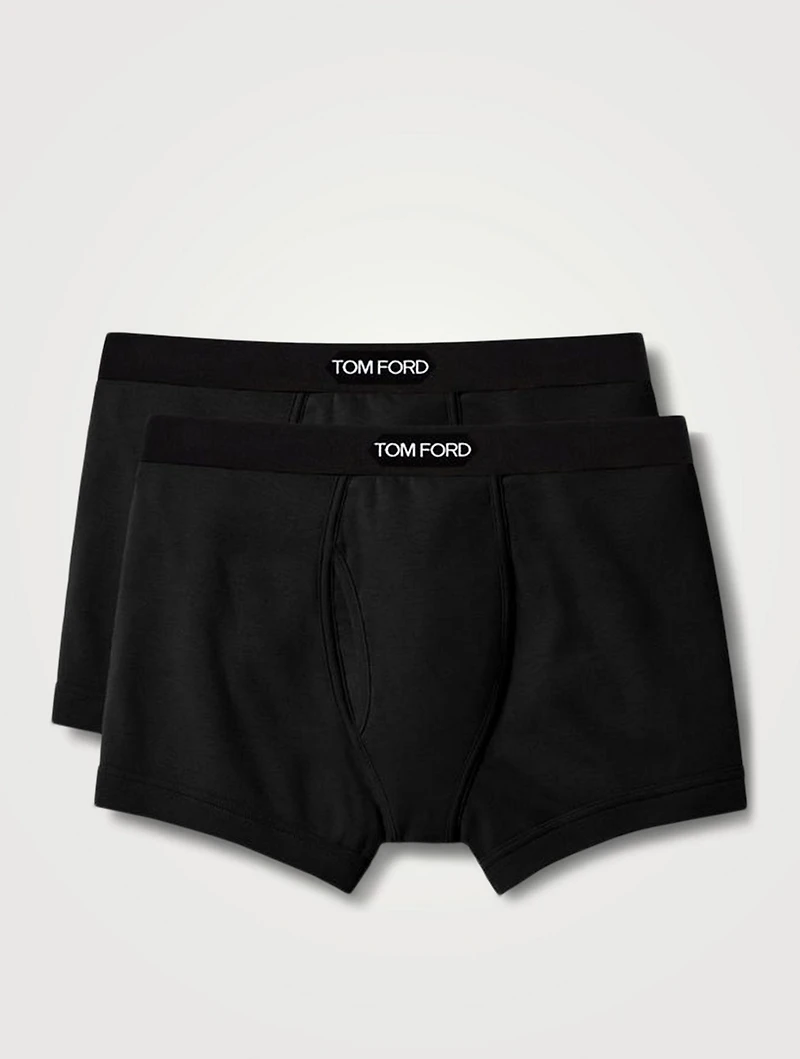 Two-Pack Cotton Boxer Briefs