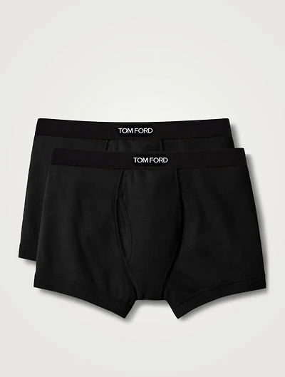Two-Pack Cotton Boxer Briefs