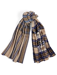Tartan Wool Logo Scarf