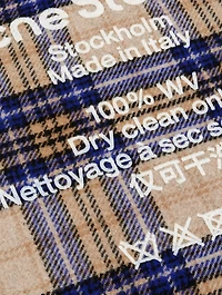 Tartan Wool Logo Scarf