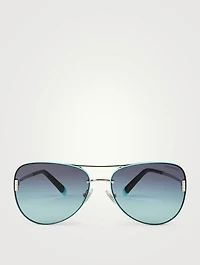 Tiffany T Aviator Sunglasses