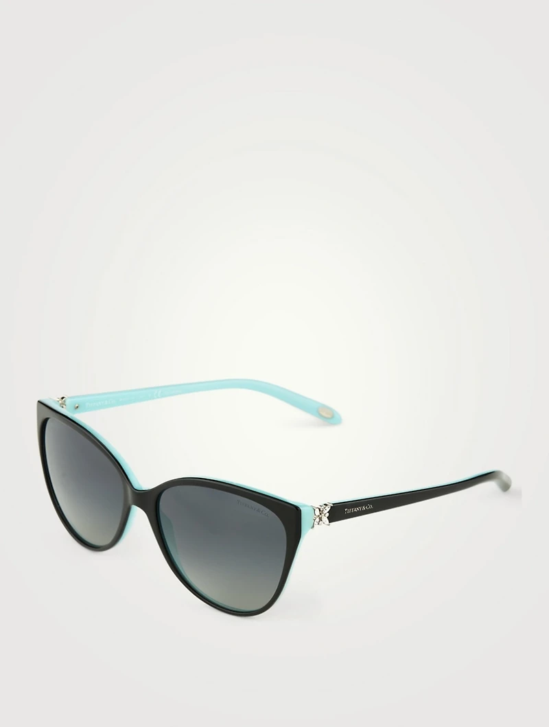 Cat Eye Sunglasses With Crystals