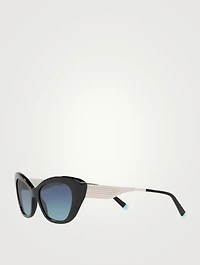 Diamond Point Cat Eye Sunglasses