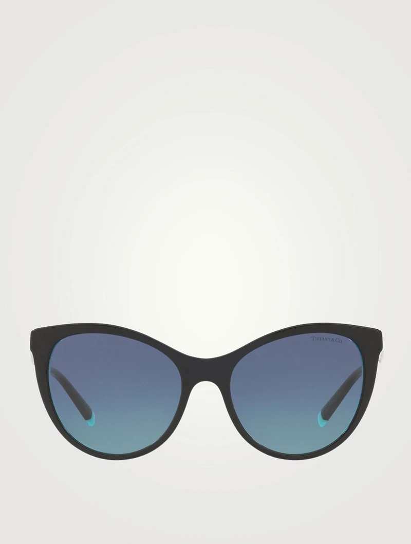 Diamond Point Cat Eye Sunglasses