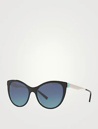 Diamond Point Cat Eye Sunglasses