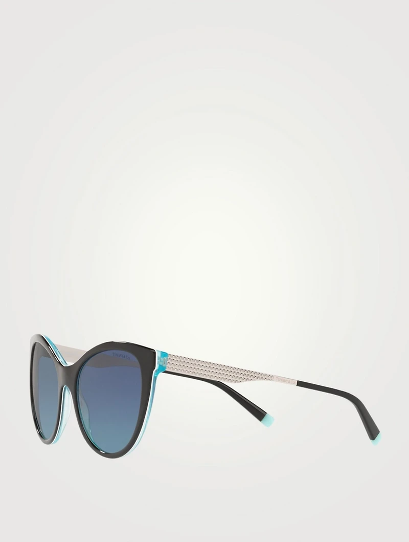 Diamond Point Cat Eye Sunglasses