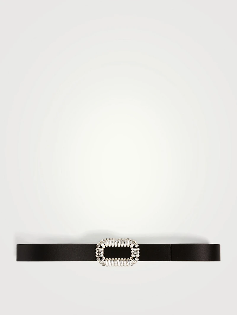 Pilgrim Buckle Silk Satin Belt