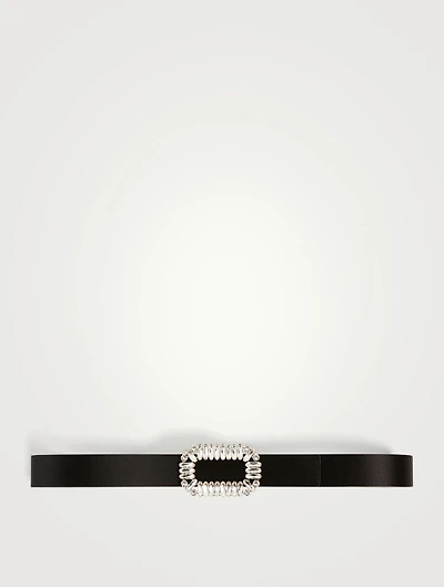 Pilgrim Buckle Silk Satin Belt