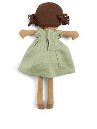 Rosie Plush Doll In  Linen Dress