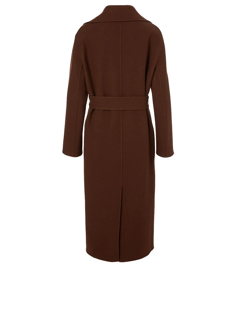 Malika Wool-Blend Long Coat