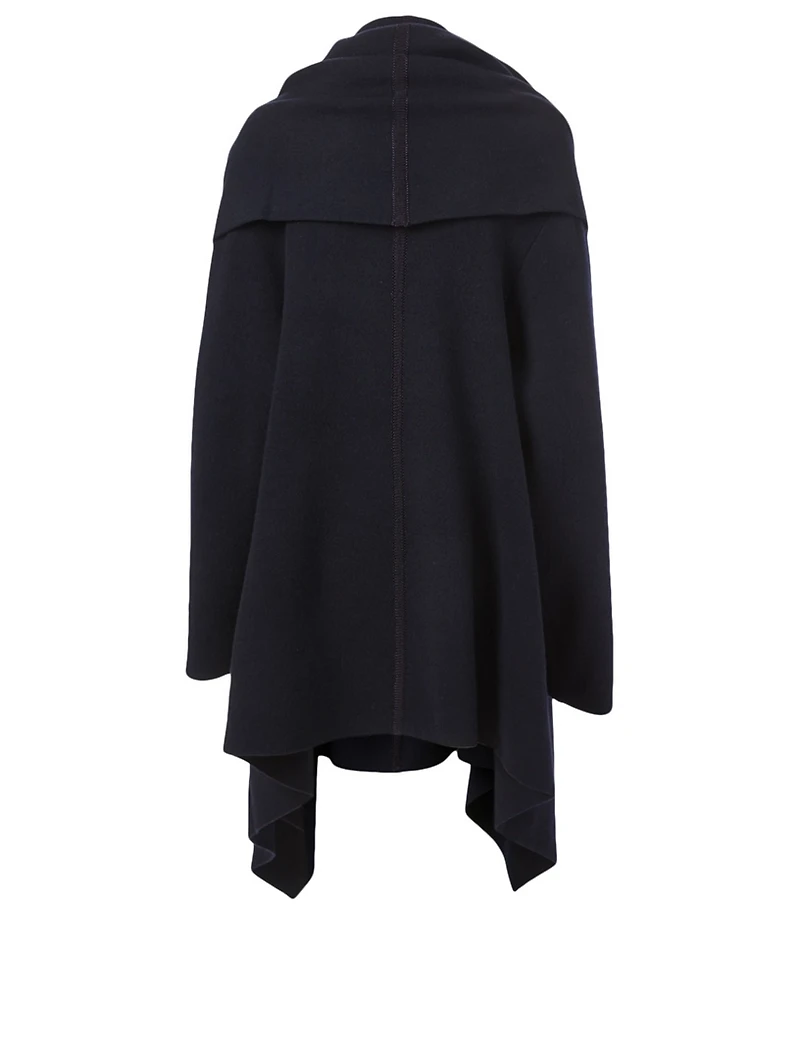 Asu Cashmere And Wool Cape With Tassels