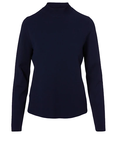 Arcadia Viscose Mockneck Top